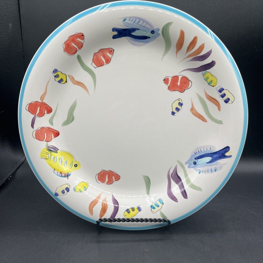 GOURMET EXPRESSIONS Seascape Fantasy Dinner Plate 10 3/4” Discontinued